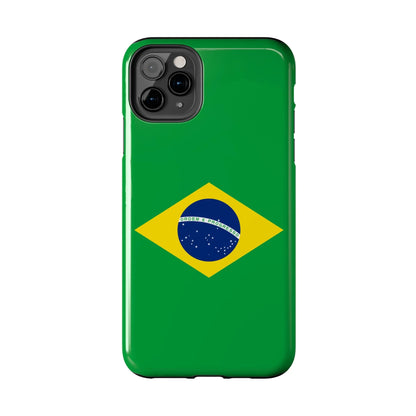 Brazil Flag Tough Phone Case — Protective Patriotic Phone Cover - DiwaKi