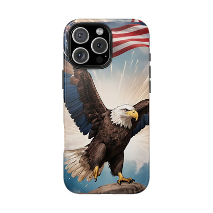 Majestic Eagle Flag Phone Case - DiwaKi
