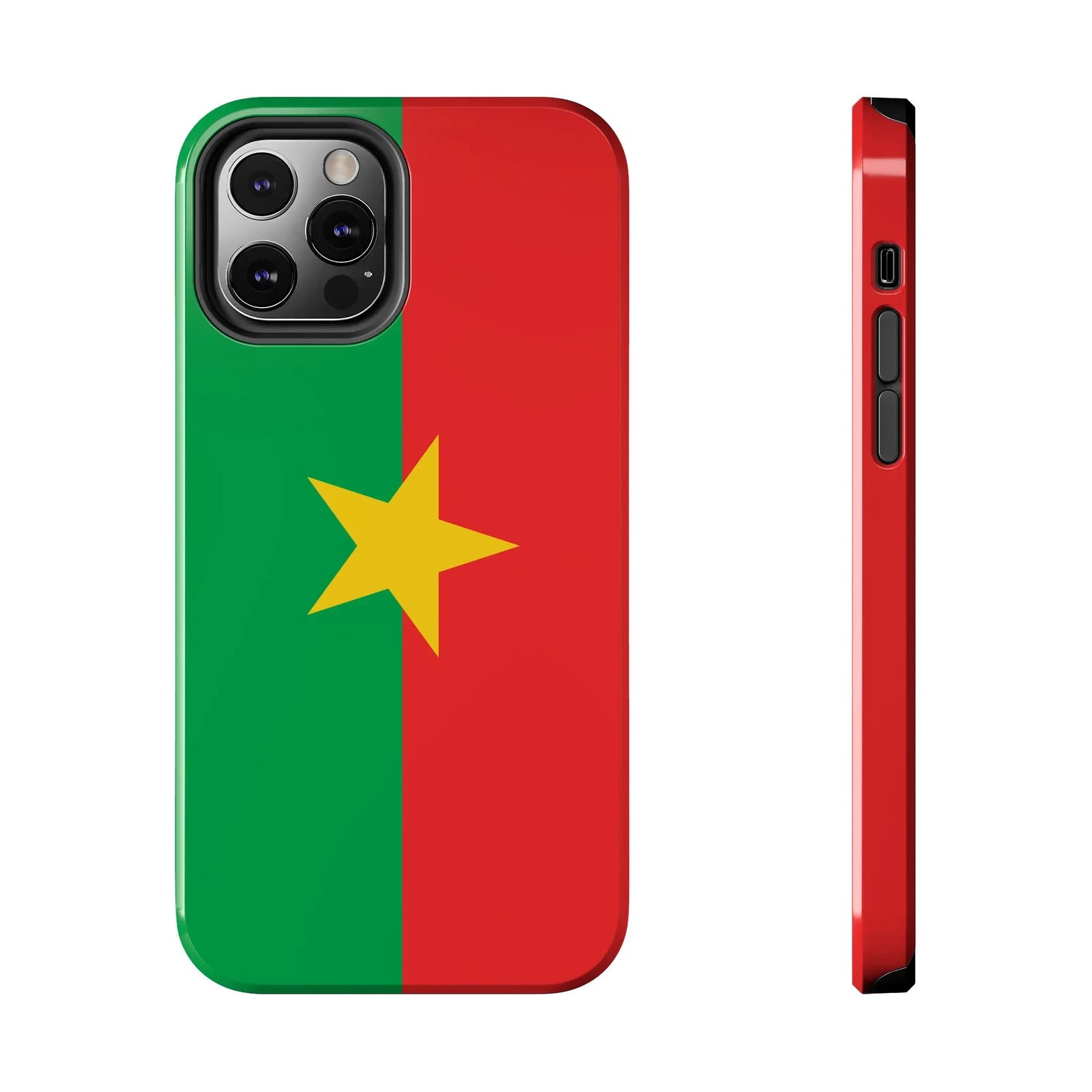 Burkina Faso Flag Tough Phone Case – Durable Protective Cover - DiwaKi