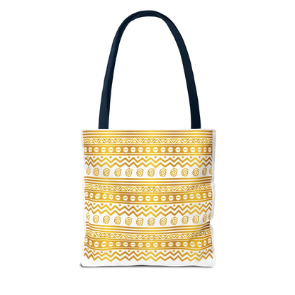 Boho Chic Gold Pattern Tote - DiwaKi