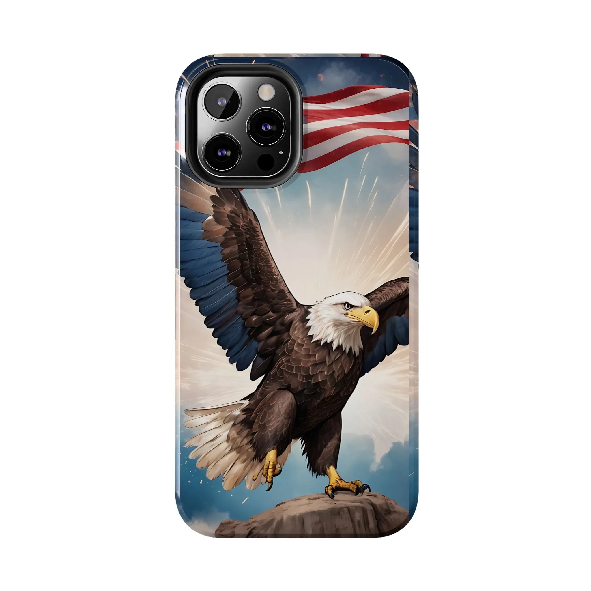Majestic Eagle Flag Phone Case - DiwaKi