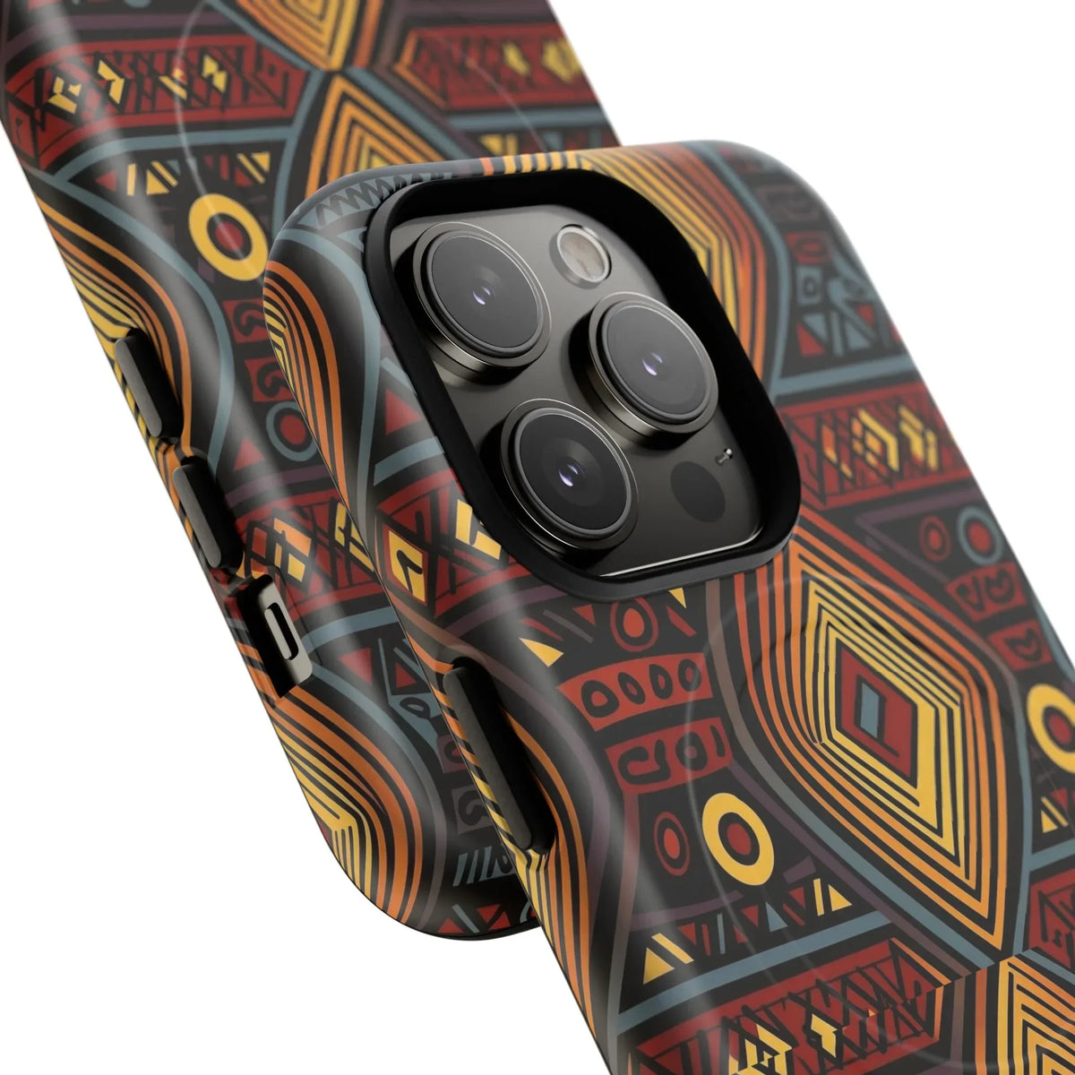 Tribal Geometric Tough Magnetic Phone Case - DiwaKi