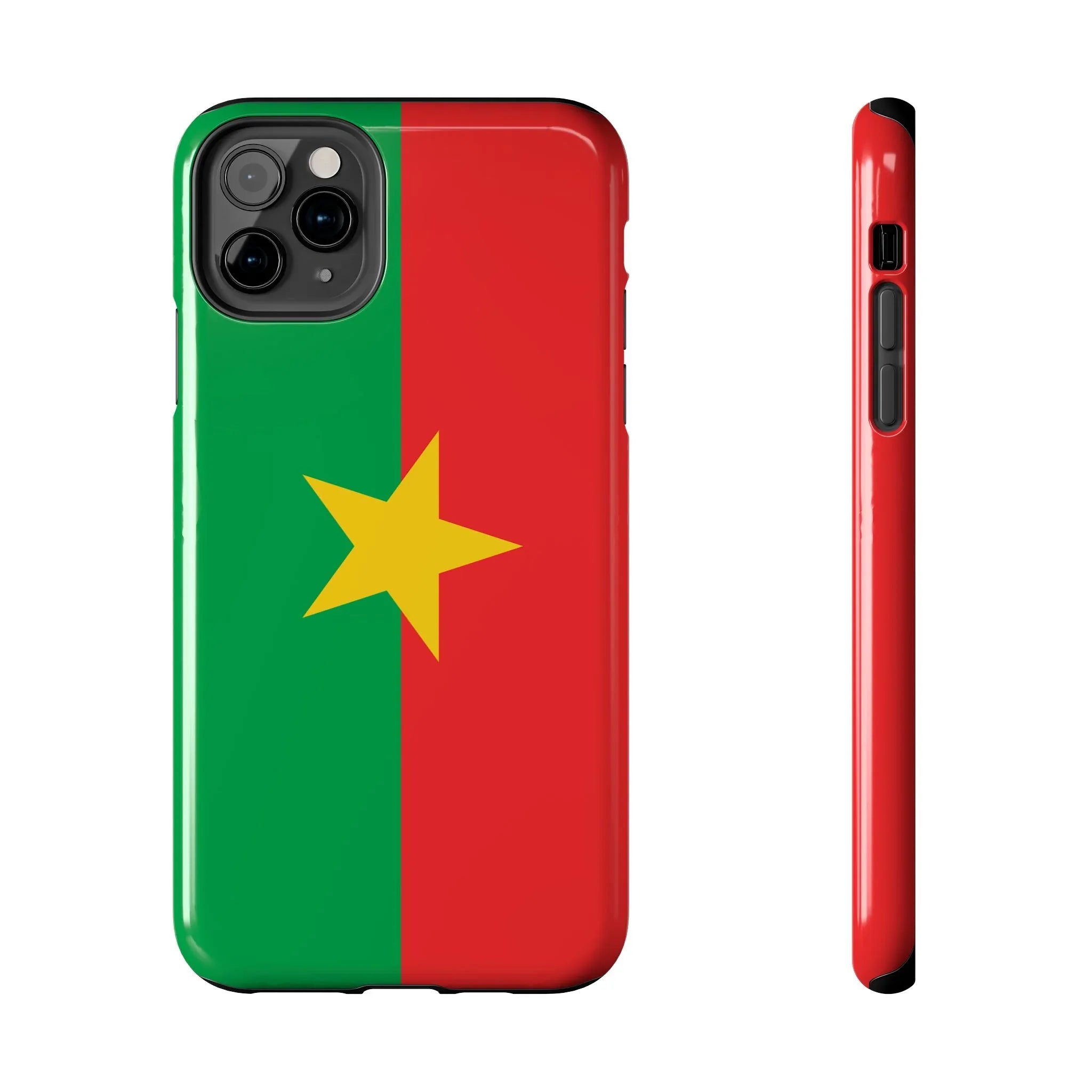Burkina Faso Flag Tough Phone Case – Durable Protective Cover - DiwaKi