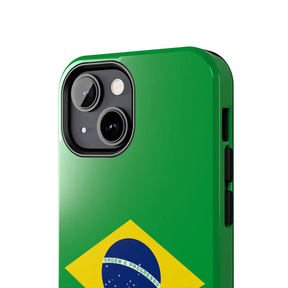 Brazil Flag Tough Phone Case — Protective Patriotic Phone Cover - DiwaKi
