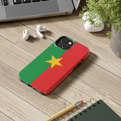 Burkina Faso Flag Tough Phone Case – Durable Protective Cover - DiwaKi