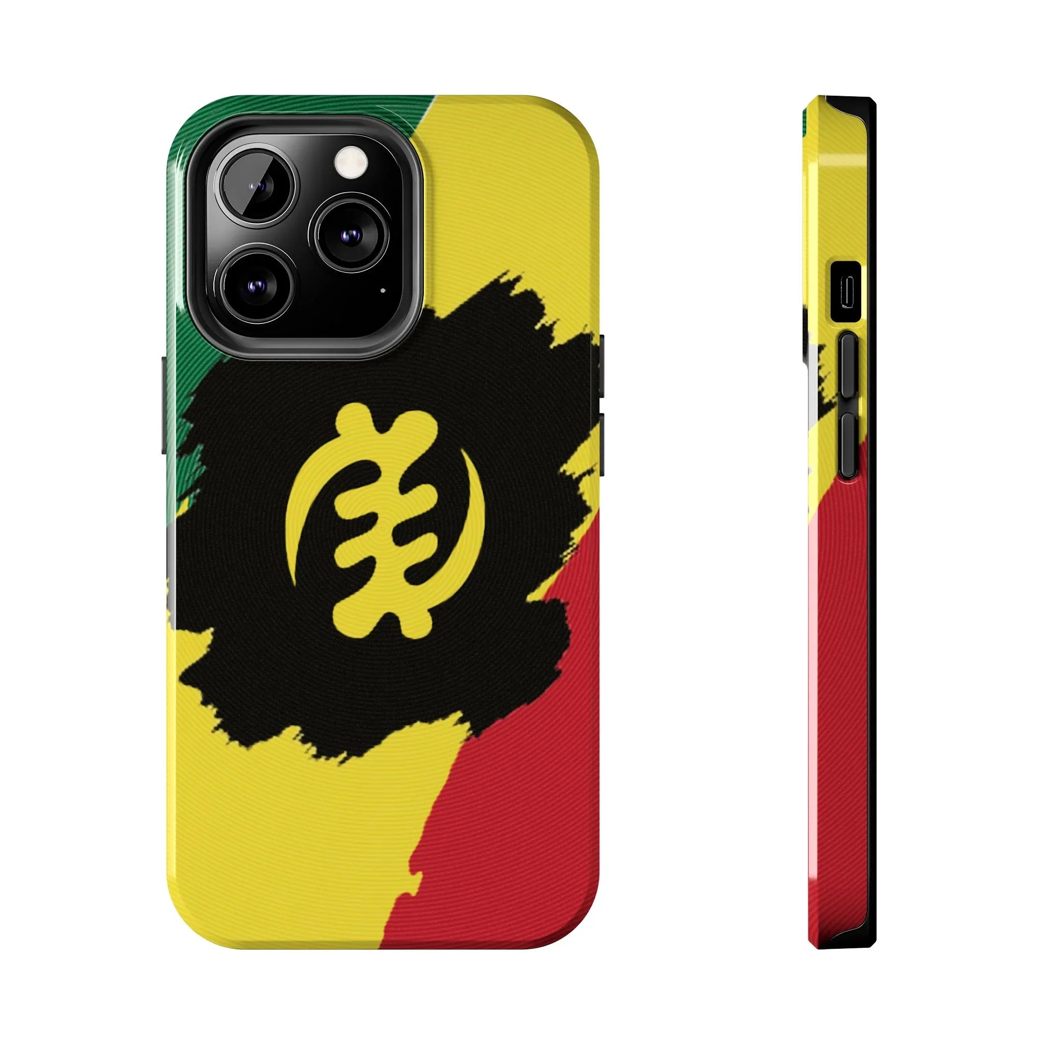 Sankofa Tough Phone Case — Shockproof Protective Phone Cover with Ghana Adinkra Symbol - DiwaKi
