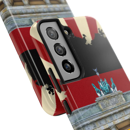 German Flag Brandenburger Gate Tough Phone Case – Berlin Landmark Protective Cover - DiwaKi