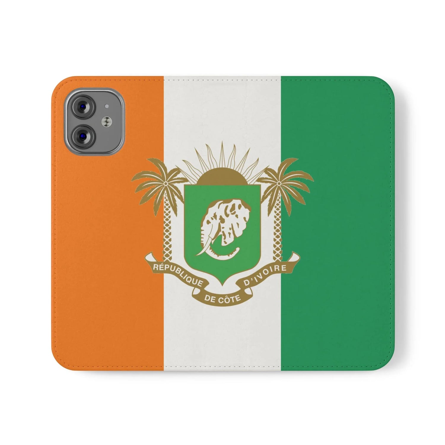 Ivory Coast Flag Flip Phone Case — Côte d&