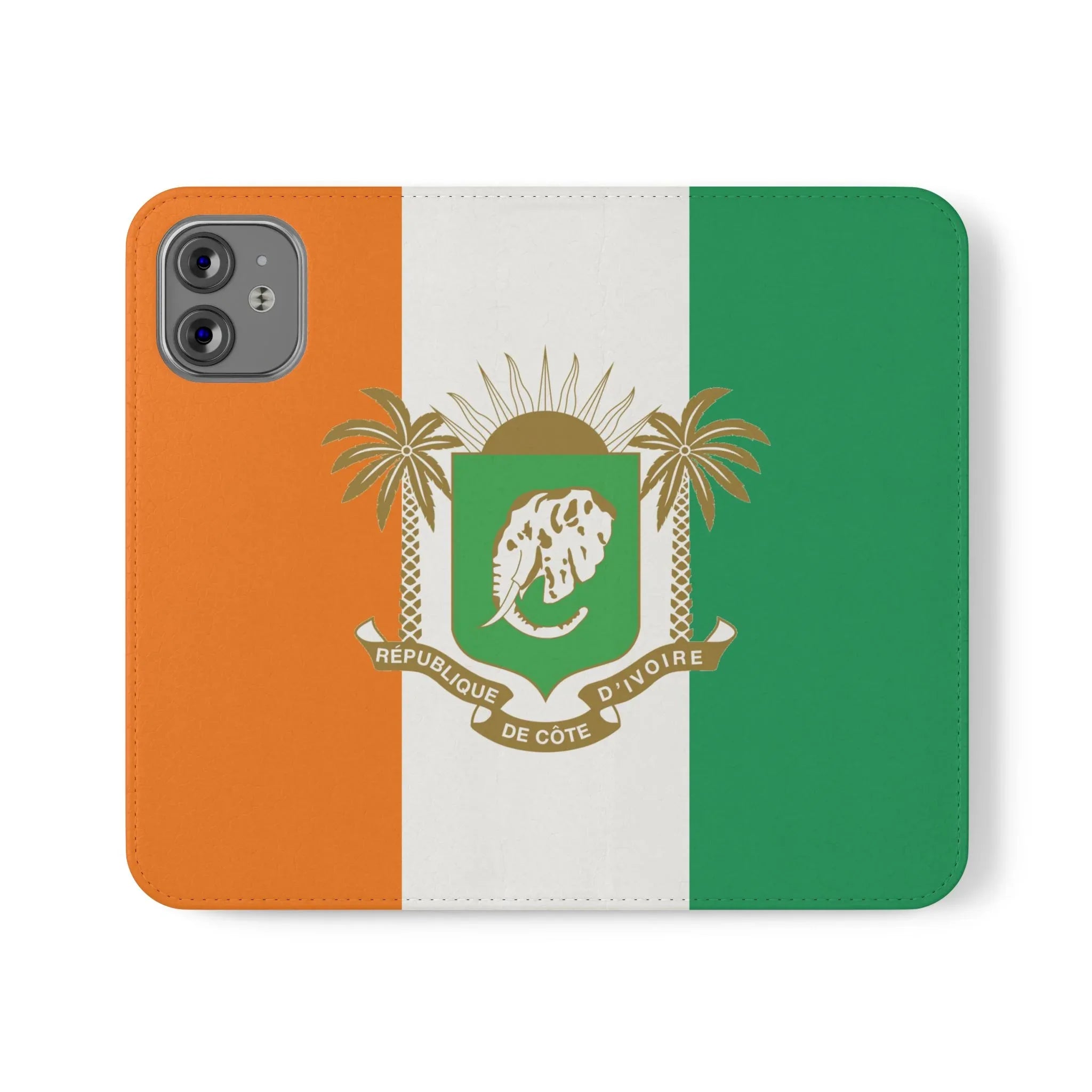 Ivory Coast Flag Flip Phone Case — Côte d&