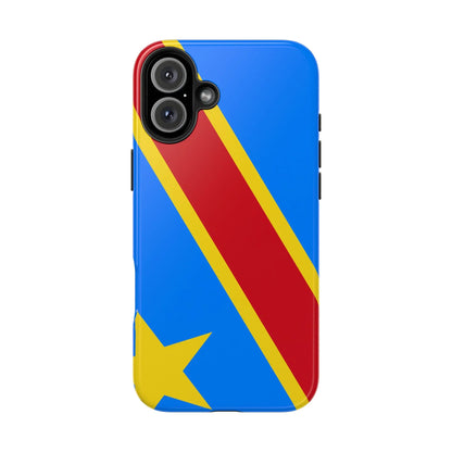 Democratic Republic of Congo Flag Tough Phone Case — Durable Protective Cover - DiwaKi