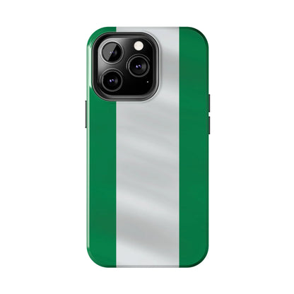 Tough Phone Case — Nigerian flag Rugged Protective Cover - DiwaKi
