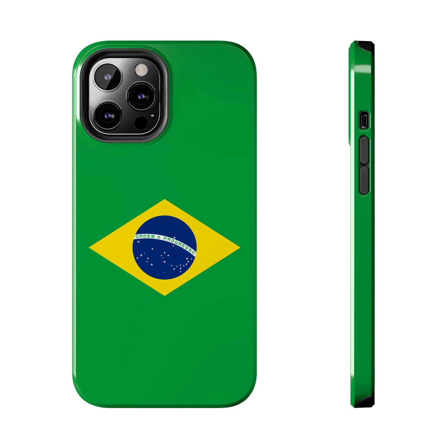 Brazil Flag Tough Phone Case — Protective Patriotic Phone Cover - DiwaKi