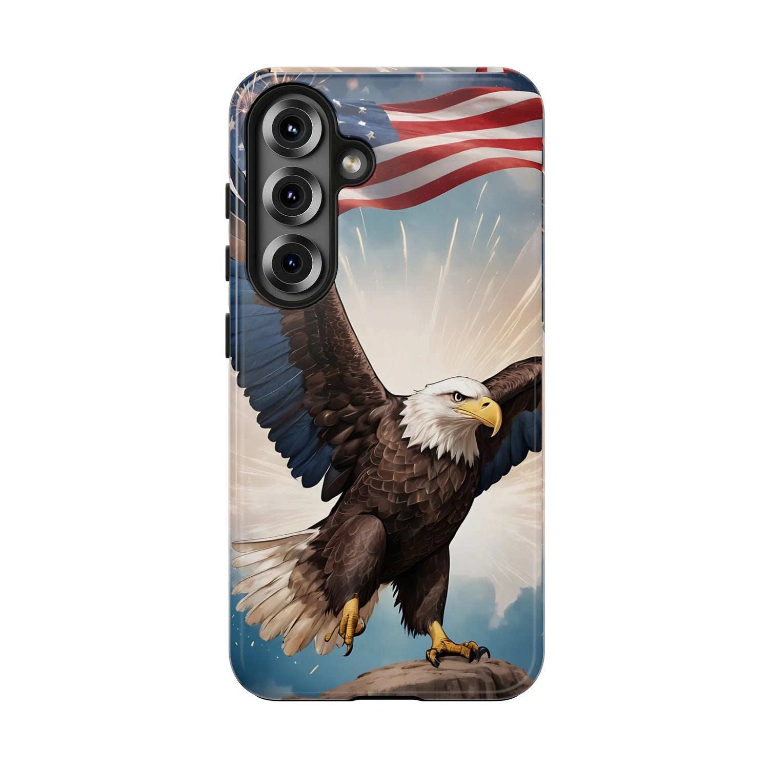 Majestic Eagle Flag Phone Case - DiwaKi