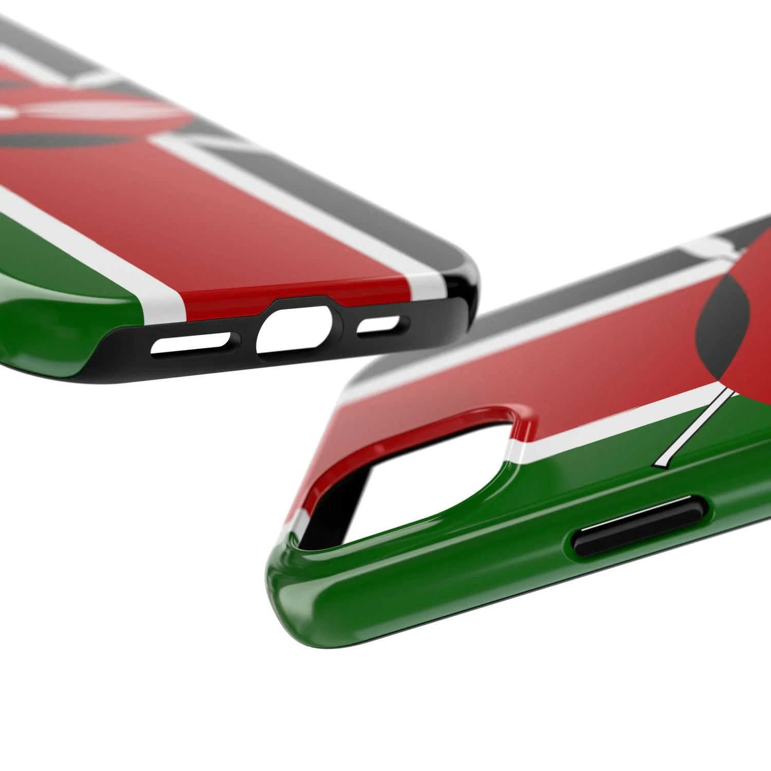 Kenya Flag Tough Phone Case — Protective Tribal Shield Design - DiwaKi