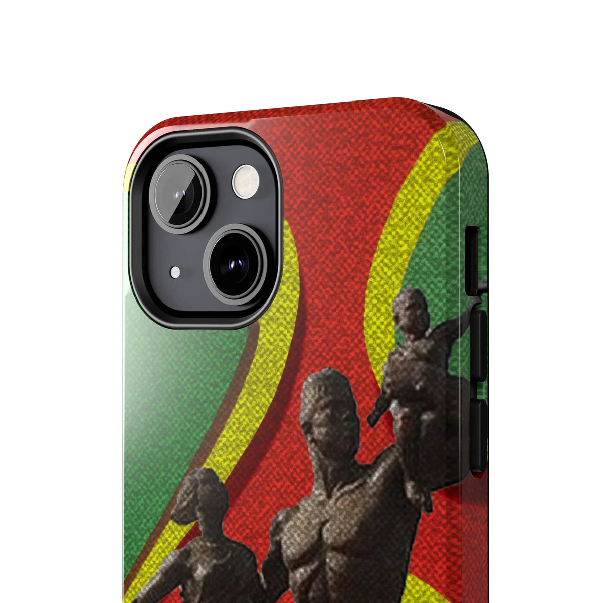 Senegal Tough Phone Case — Liberation Monument Retro Red, Green &amp; Yellow Design - DiwaKi