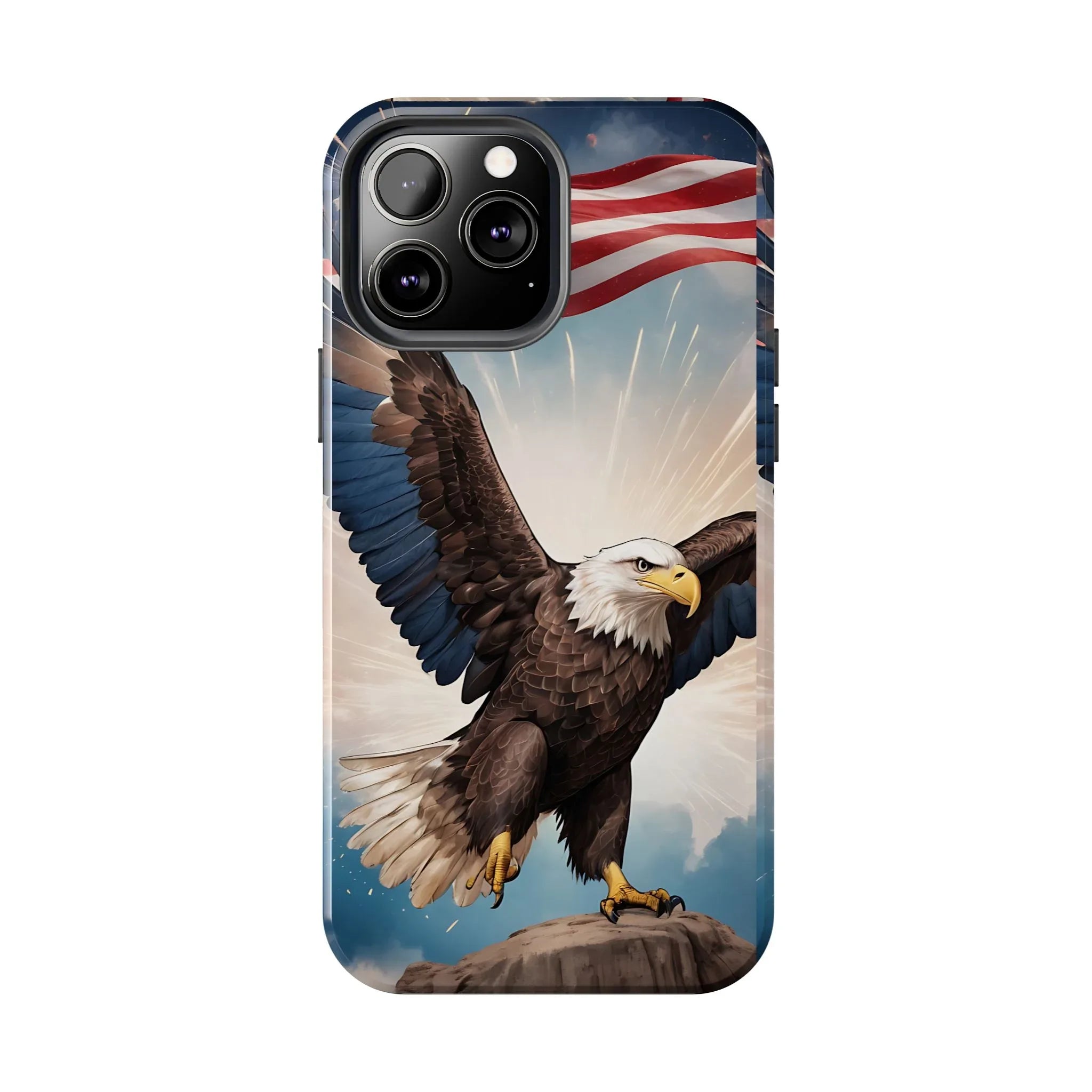Majestic Eagle Flag Phone Case - DiwaKi
