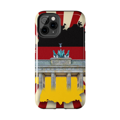 German Flag Brandenburger Gate Tough Phone Case – Berlin Landmark Protective Cover - DiwaKi