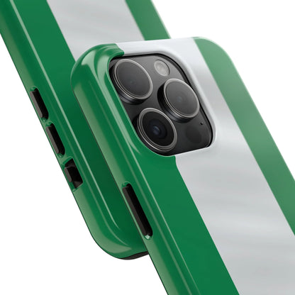 Tough Phone Case — Nigerian flag Rugged Protective Cover - DiwaKi
