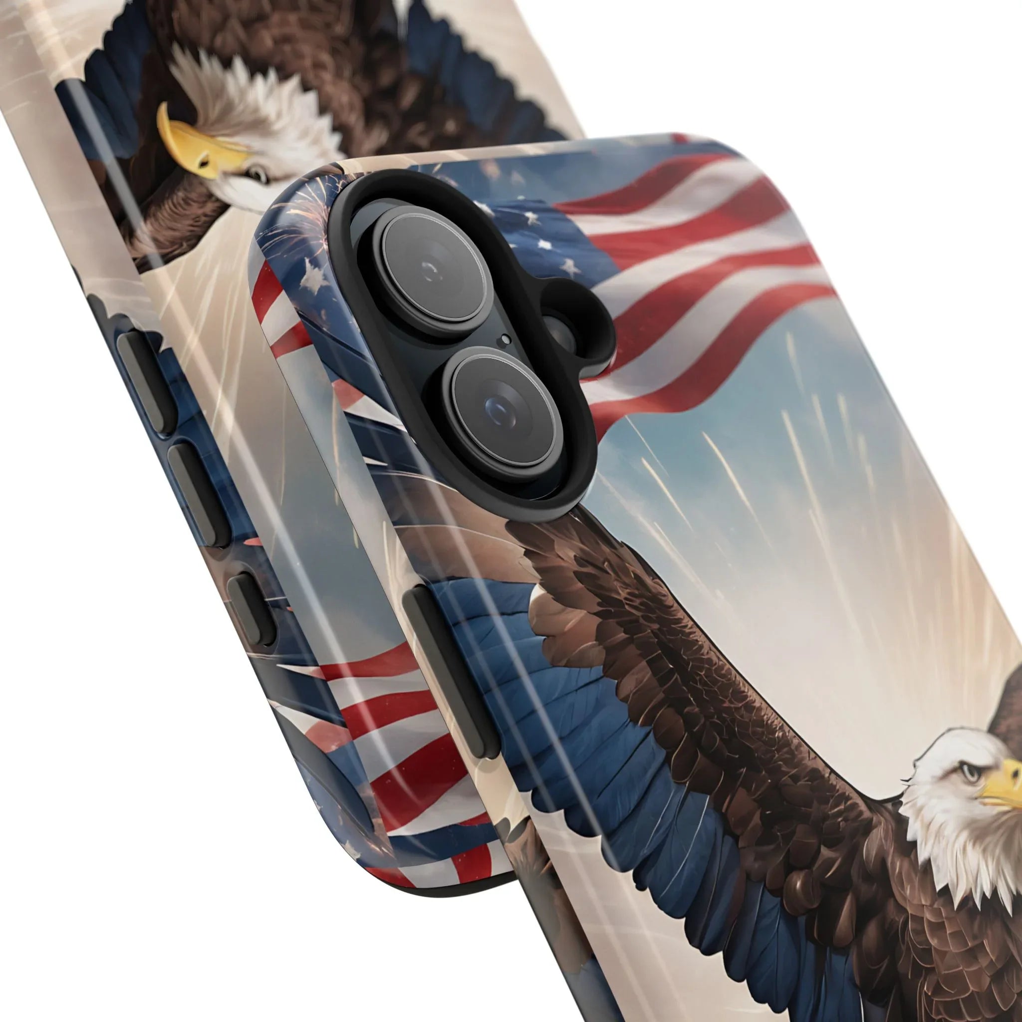 Majestic Eagle Flag Phone Case - DiwaKi