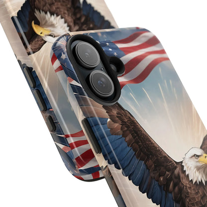 Majestic Eagle Flag Phone Case - DiwaKi