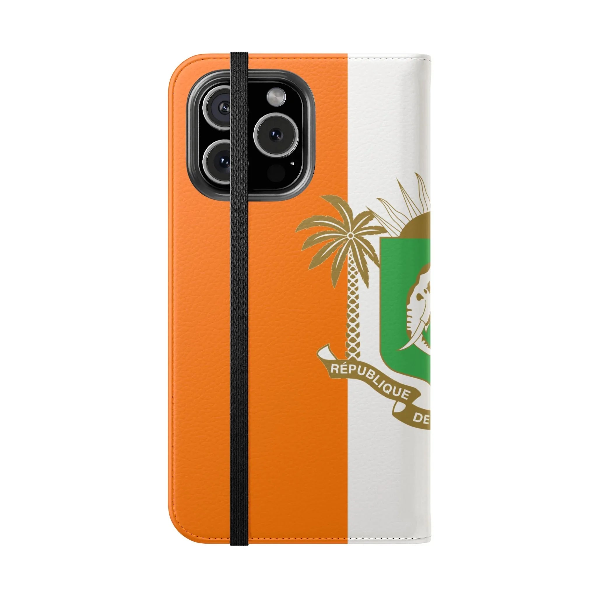 Ivory Coast Flag Flip Phone Case — Côte d&
