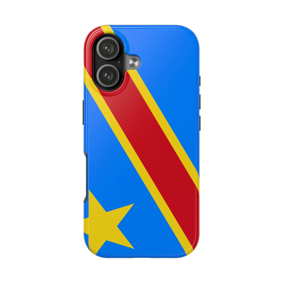 Democratic Republic of Congo Flag Tough Phone Case — Durable Protective Cover - DiwaKi