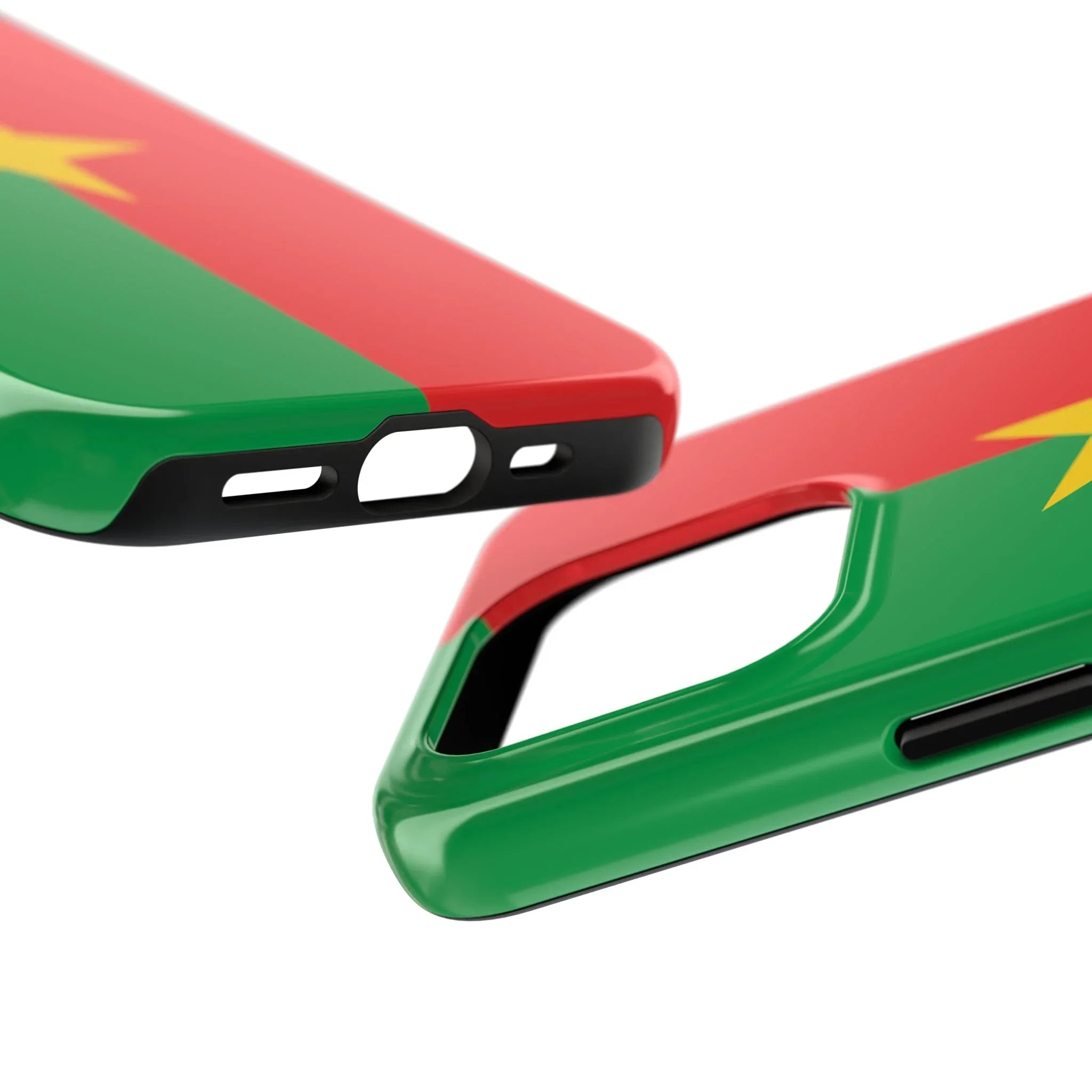 Burkina Faso Flag Tough Phone Case – Durable Protective Cover - DiwaKi