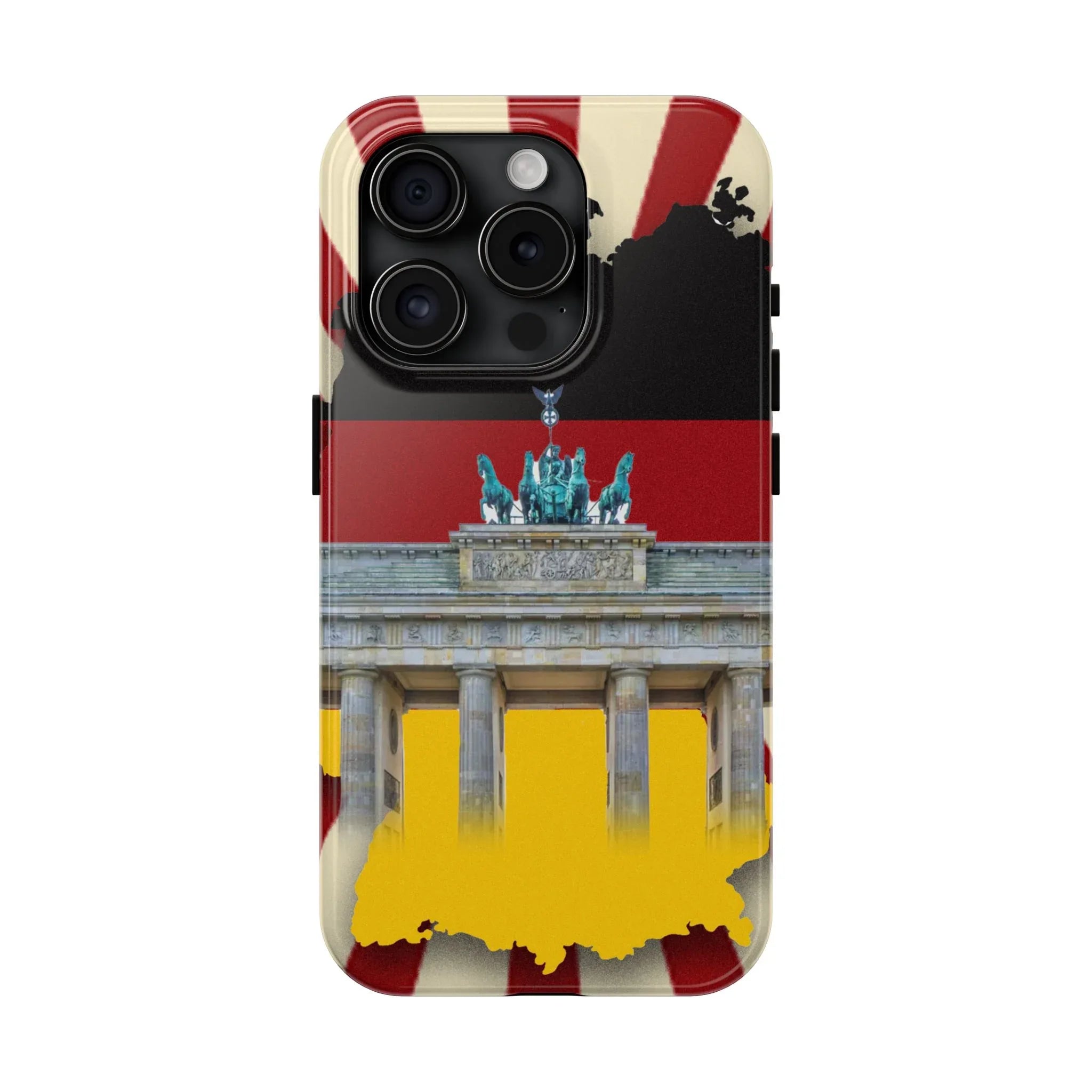 German Flag Brandenburger Gate Tough Phone Case – Berlin Landmark Protective Cover - DiwaKi
