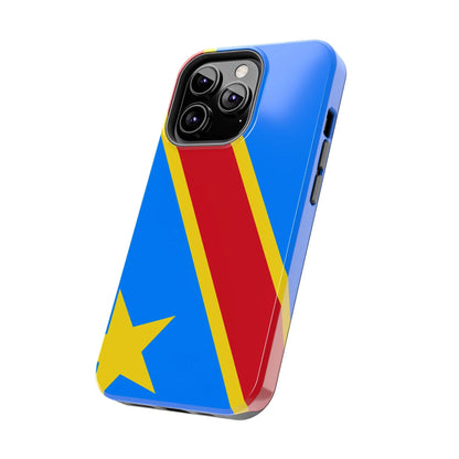 Democratic Republic of Congo Flag Tough Phone Case — Durable Protective Cover - DiwaKi