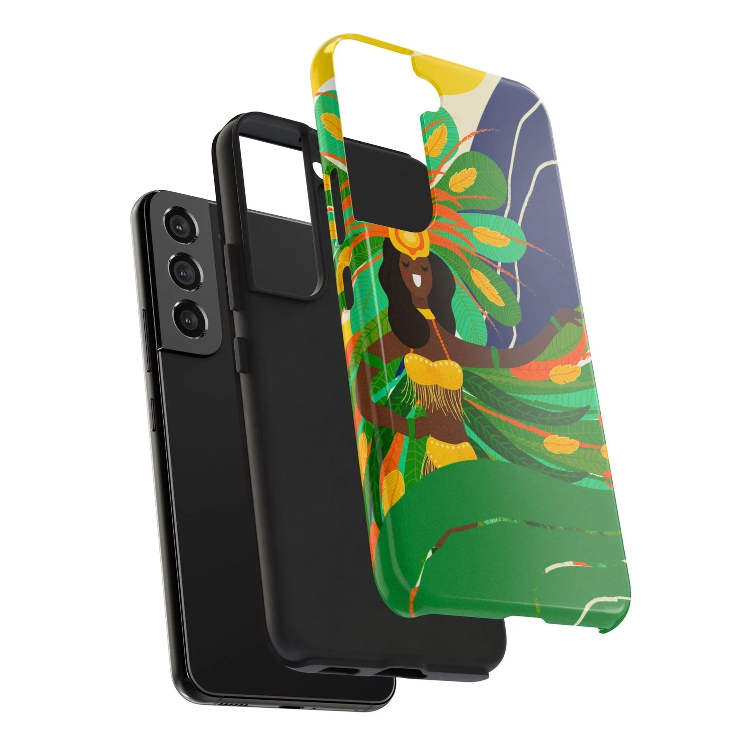 Brazil carnival Tough Phone Case — Statue of Liberty &amp; American Flag Design - DiwaKi