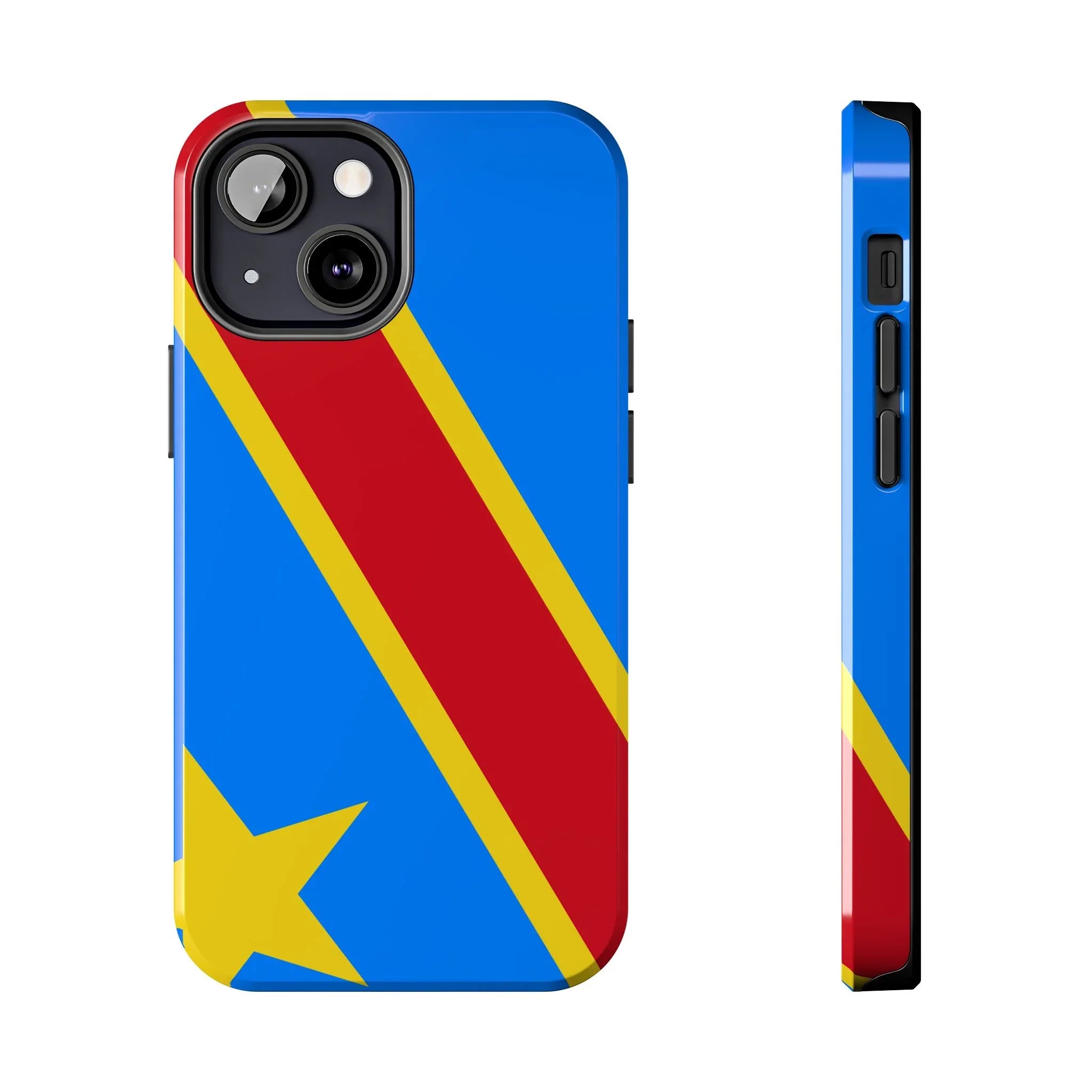 Democratic Republic of Congo Flag Tough Phone Case — Durable Protective Cover - DiwaKi