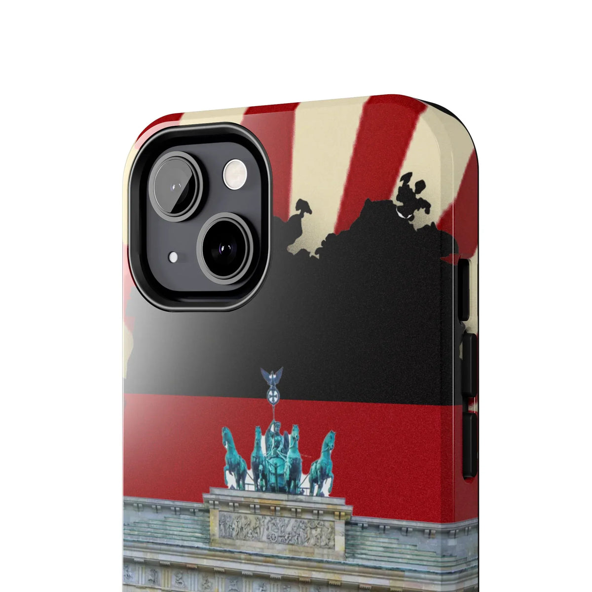 German Flag Brandenburger Gate Tough Phone Case – Berlin Landmark Protective Cover - DiwaKi