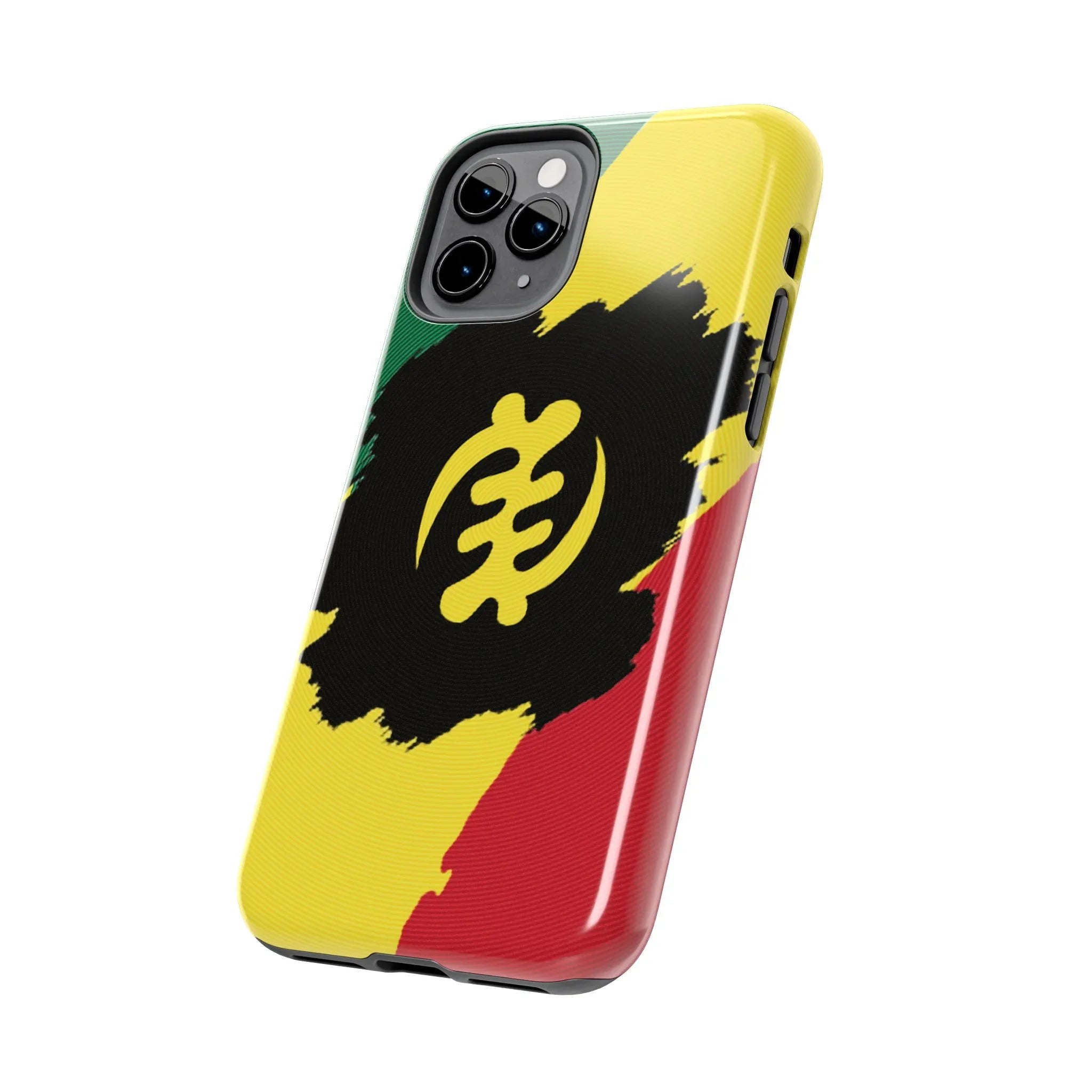 Sankofa Tough Phone Case — Shockproof Protective Phone Cover with Ghana Adinkra Symbol - DiwaKi
