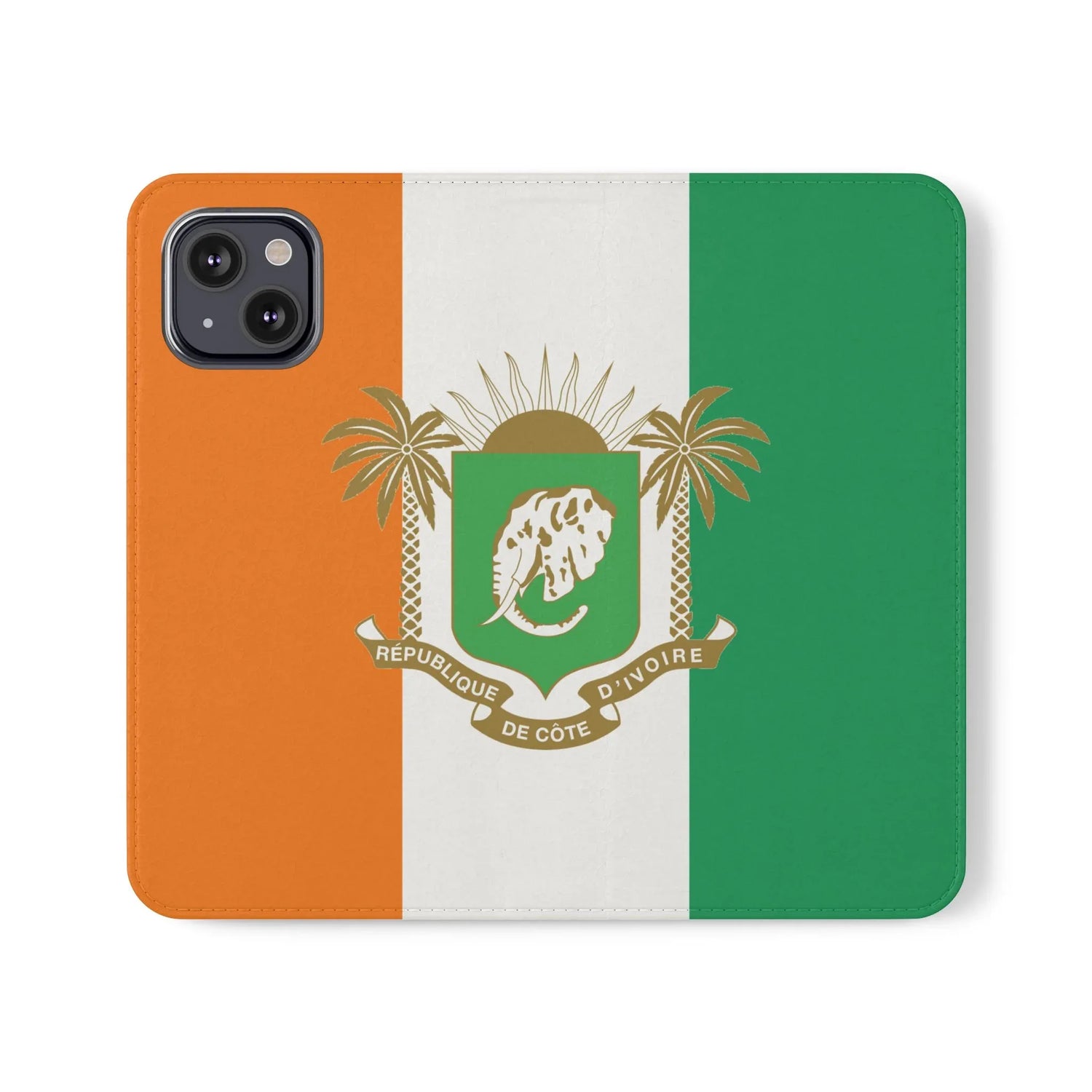 Ivory Coast Flag Flip Phone Case — Côte d&