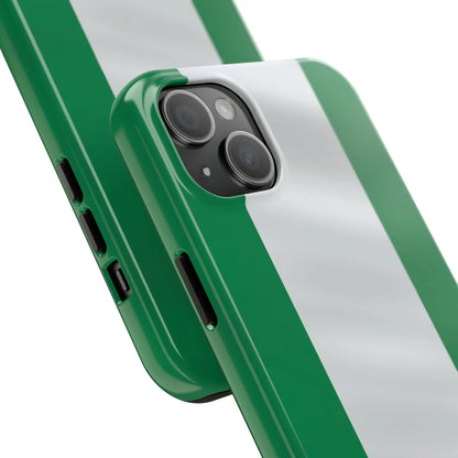 Tough Phone Case — Nigerian flag Rugged Protective Cover - DiwaKi