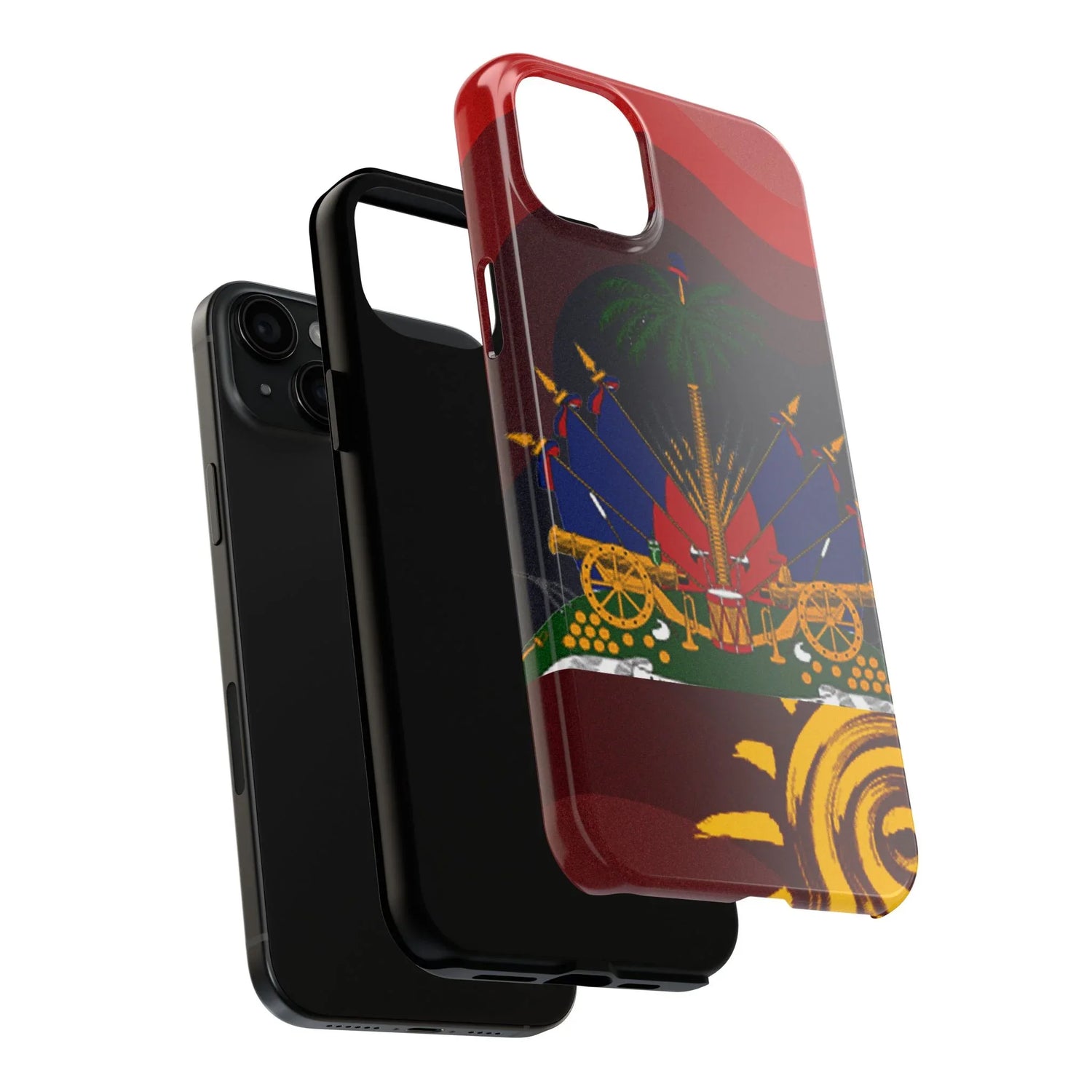 Haiti Coat of Arms Tough Phone Case — Patriotic Haitian Flag Protective Cover - DiwaKi