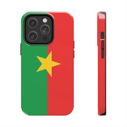 Burkina Faso Flag Tough Phone Case – Durable Protective Cover - DiwaKi