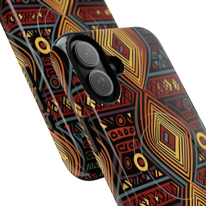 Tribal Geometric Tough Magnetic Phone Case - DiwaKi