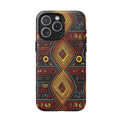 Tribal Geometric Tough Magnetic Phone Case - DiwaKi