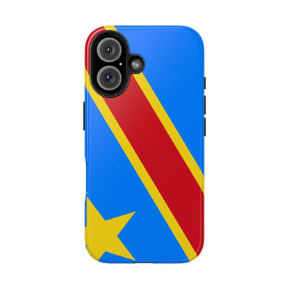 Democratic Republic of Congo Flag Tough Phone Case — Durable Protective Cover - DiwaKi
