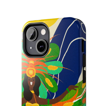Brazil carnival Tough Phone Case — Statue of Liberty &amp; American Flag Design - DiwaKi