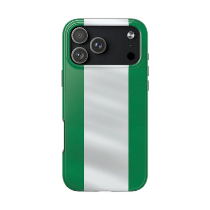 Tough Phone Case — Nigerian flag Rugged Protective Cover - DiwaKi