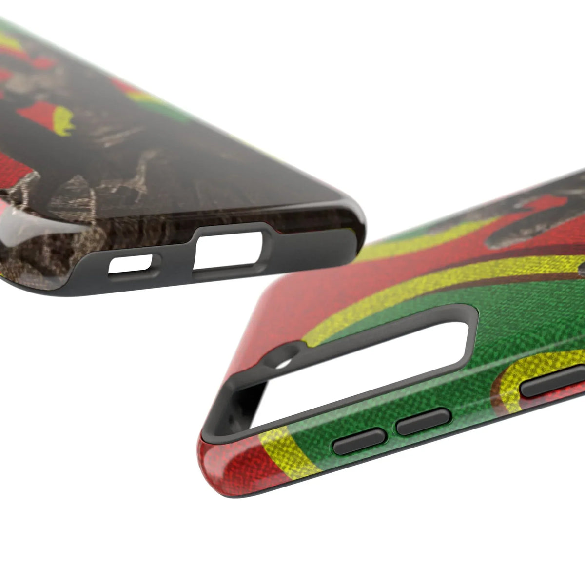 Senegal Tough Phone Case — Liberation Monument Retro Red, Green &amp; Yellow Design - DiwaKi