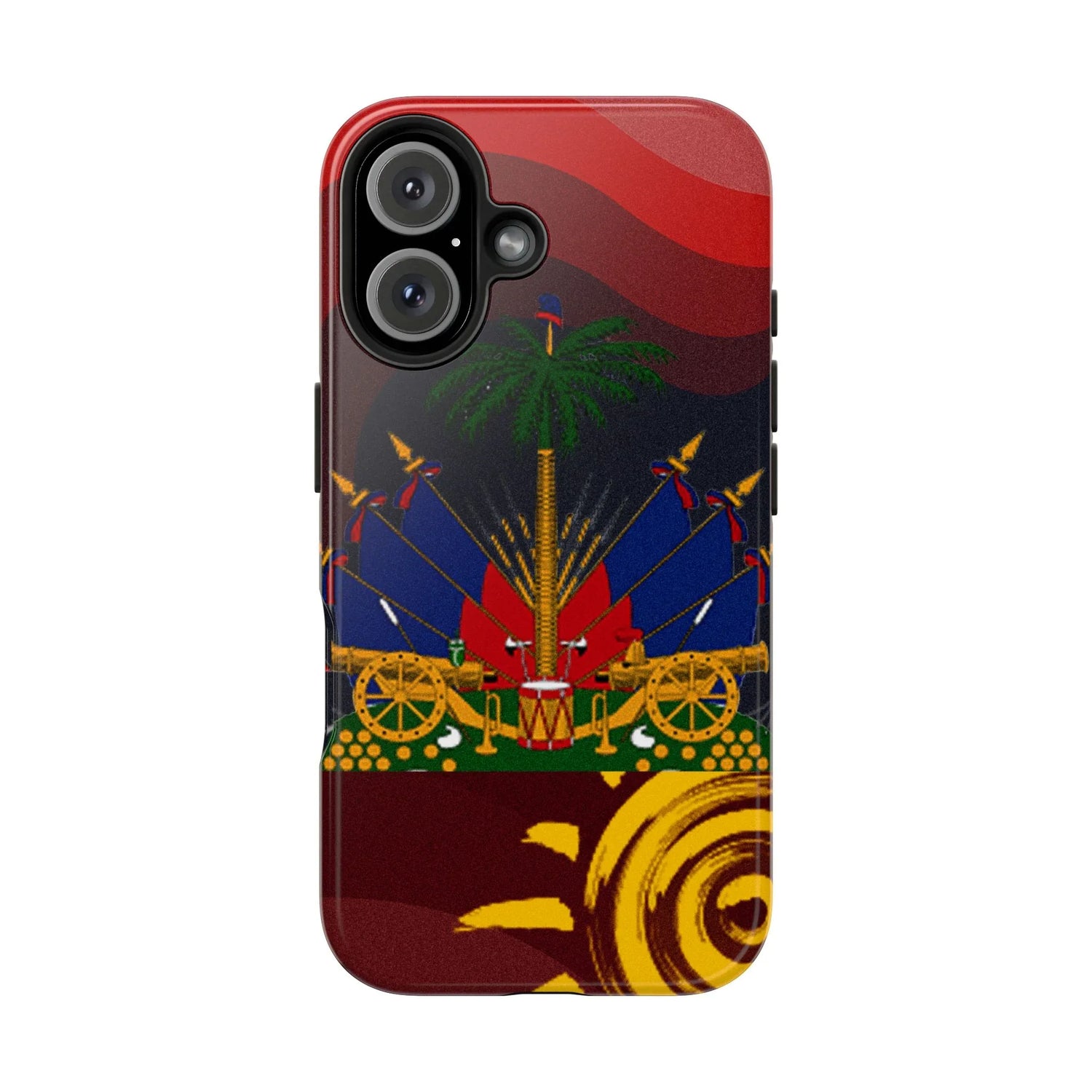 Haiti Coat of Arms Tough Phone Case — Patriotic Haitian Flag Protective Cover - DiwaKi