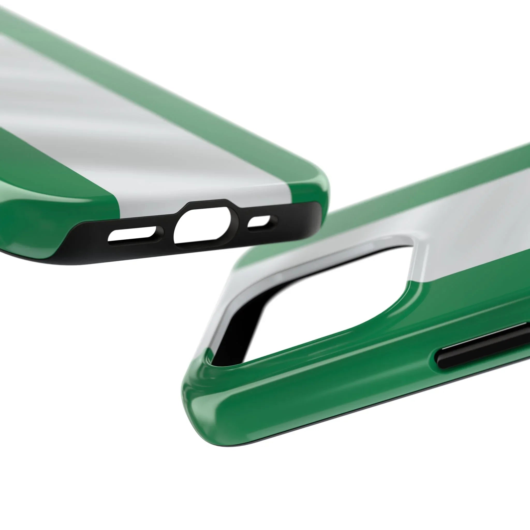 Tough Phone Case — Nigerian flag Rugged Protective Cover - DiwaKi