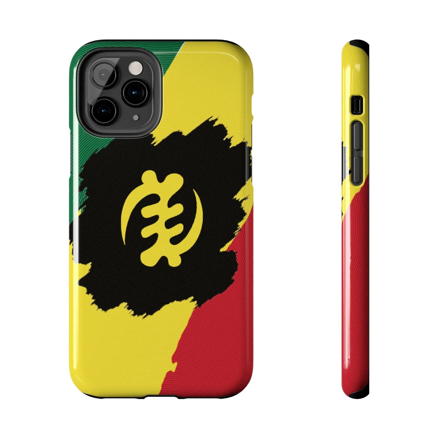 Sankofa Tough Phone Case — Shockproof Protective Phone Cover with Ghana Adinkra Symbol - DiwaKi