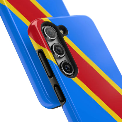 Democratic Republic of Congo Flag Tough Phone Case — Durable Protective Cover - DiwaKi