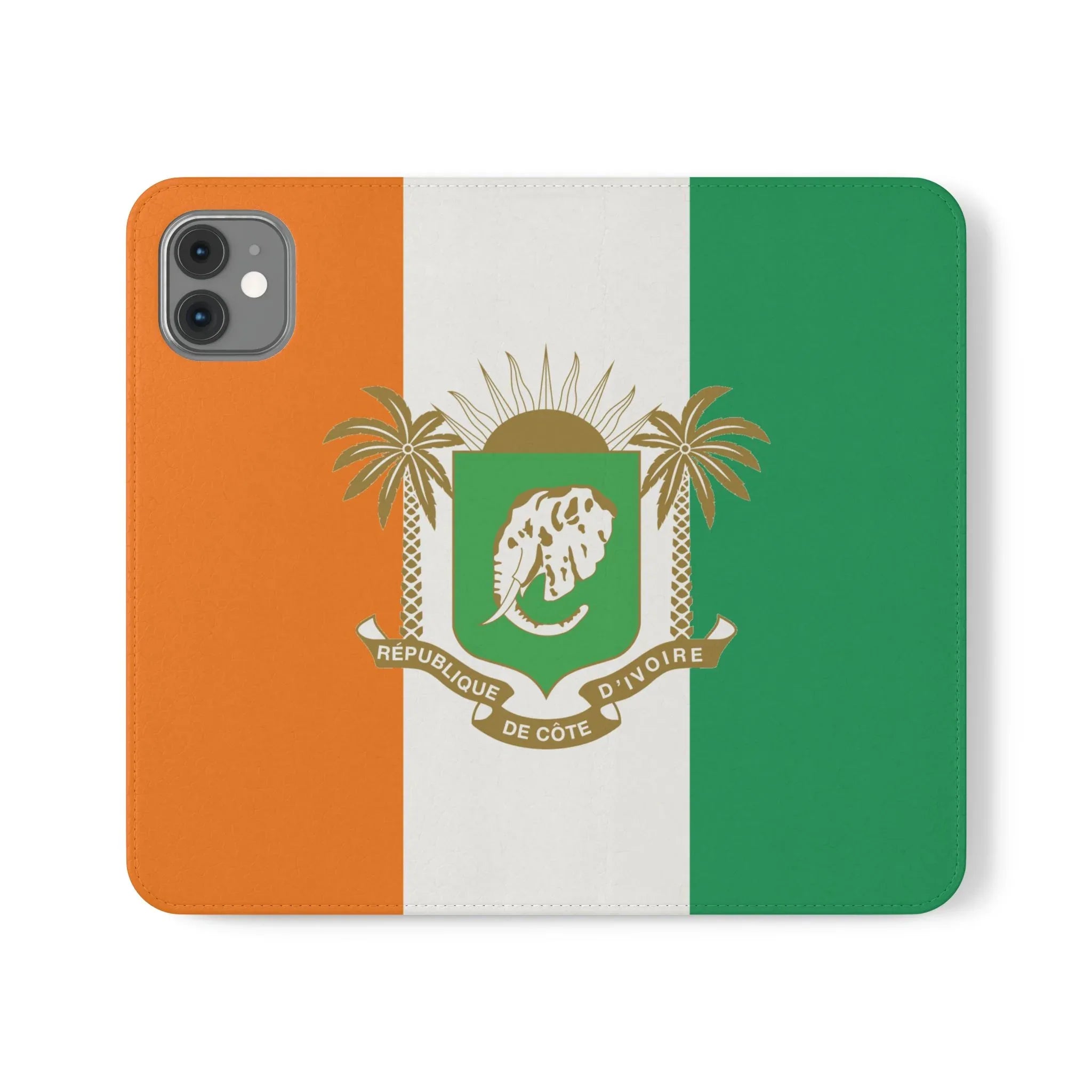 Ivory Coast Flag Flip Phone Case — Côte d&