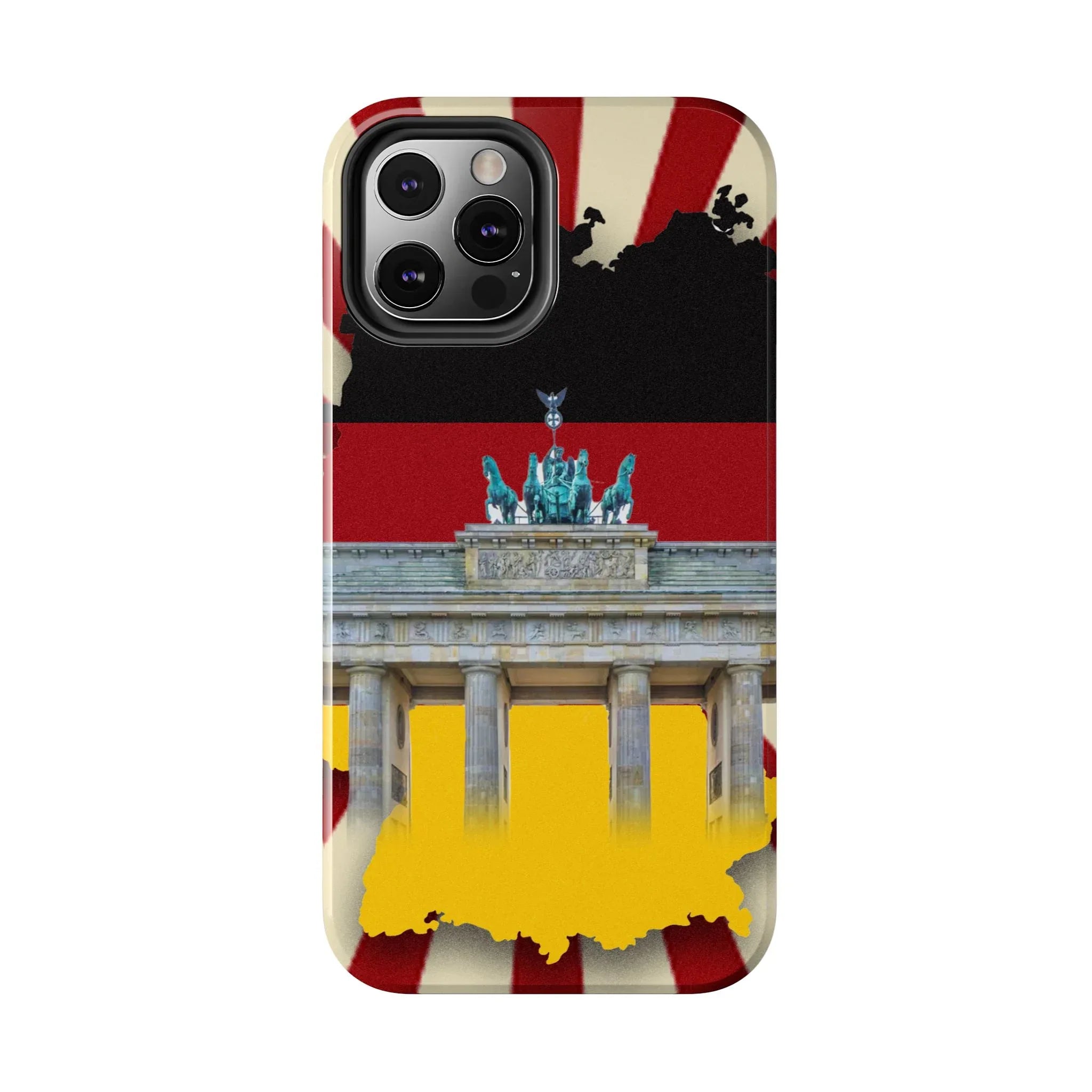 German Flag Brandenburger Gate Tough Phone Case – Berlin Landmark Protective Cover - DiwaKi