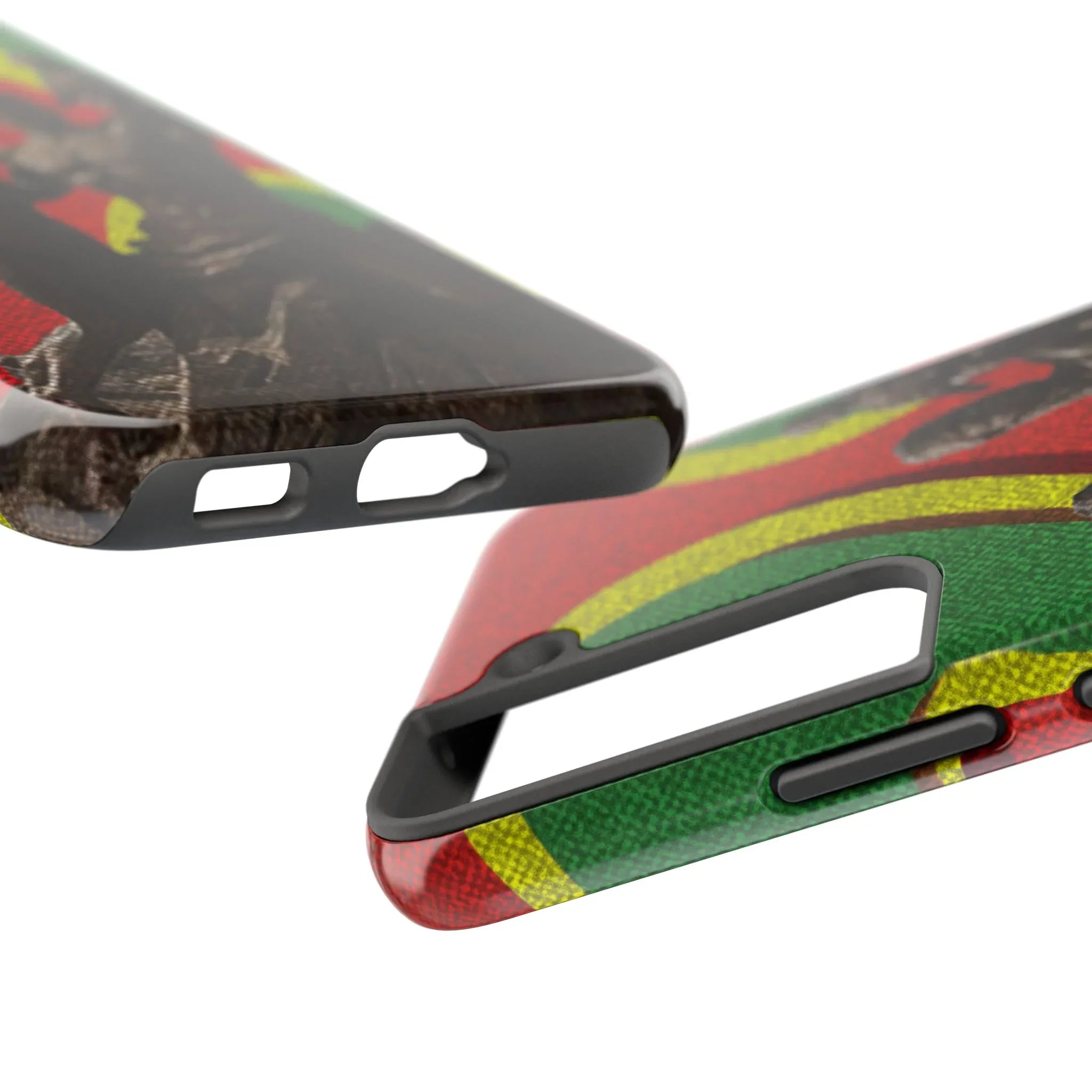 Senegal Tough Phone Case — Liberation Monument Retro Red, Green &amp; Yellow Design - DiwaKi